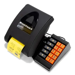 Coatcheck+ Imprimante de tickets avec clavier