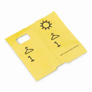 1000 numéros de vestiaire pré-imprimés, jaunes