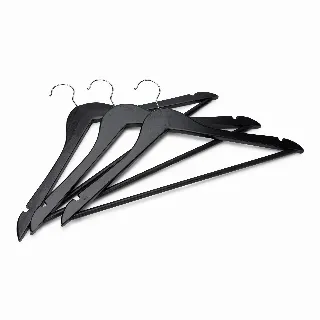 Cintres en bois noir élégants, 50 pièces