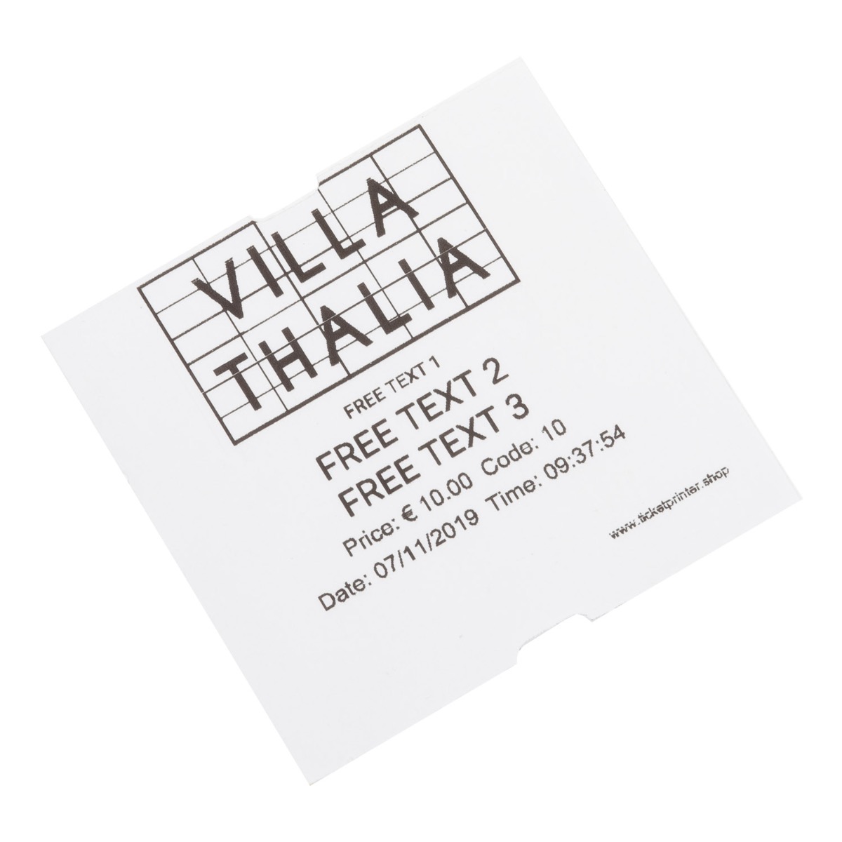 Coatcheck roll, 'economy' entrance tickets without control strip, 14 x 600 tickets, white - Image 2