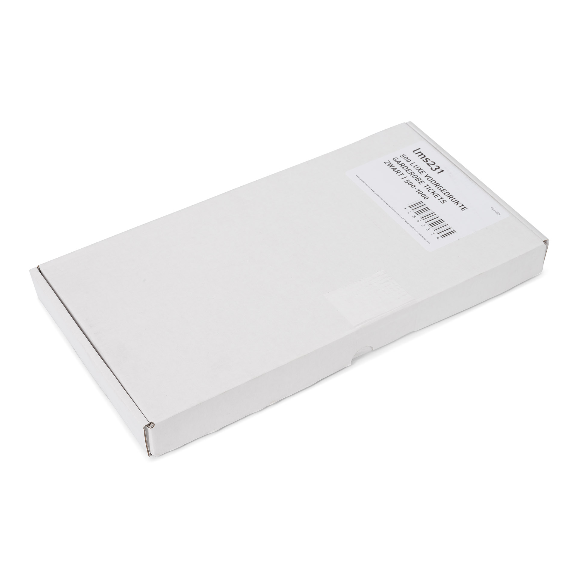 Deluxe garderobenummers, zwart met zilver, 501-1000 - Afbeelding 4